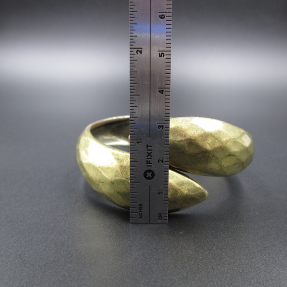 Vintage Gold Bronze Tone Rustic Bracelet - Picture 5 of 6